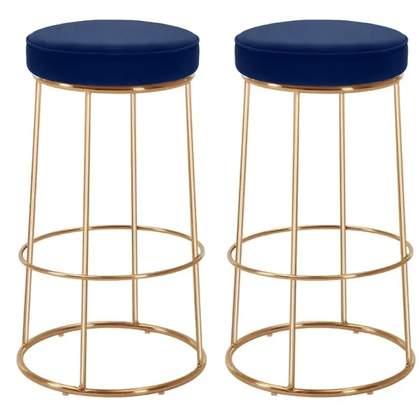 Blue_Wood_Bar_Stool_For_Home_Decor