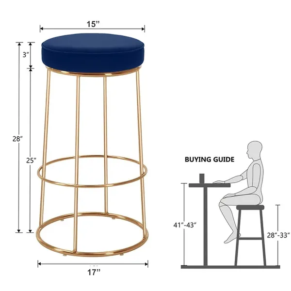 Blue_Wood_Bar_Stool_For_Home_Decor