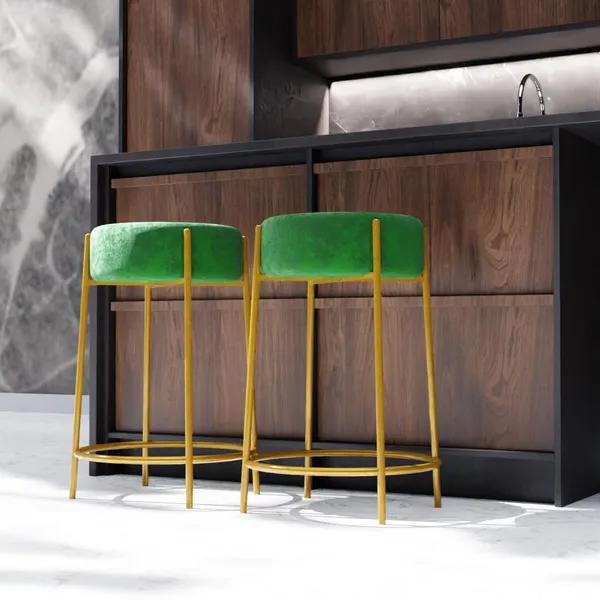 Green_Metal_Bar_Stool_For_Home_Decor