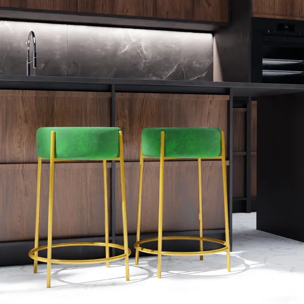 Green_Metal_Bar_Stool_For_Home_Decor