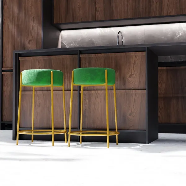 Green_Metal_Bar_Stool_For_Home_Decor