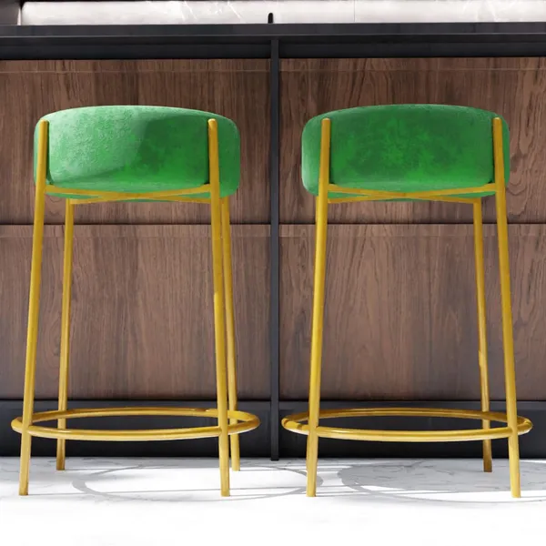 Green_Metal_Bar_Stool_For_Home_Decor