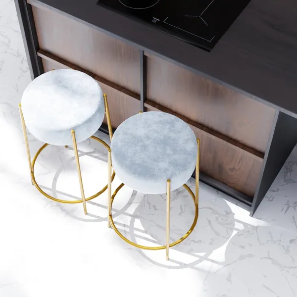 Grey_Metal_Bar_Stool_For_Home_Decor