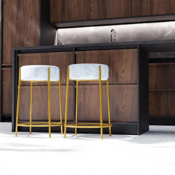 Grey_Metal_Bar_Stool_For_Home_Decor