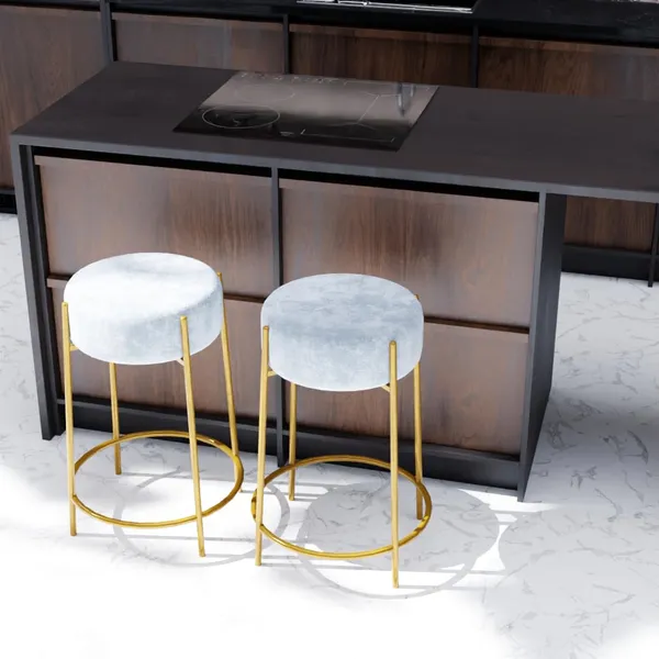 Grey_Metal_Bar_Stool_For_Home_Decor