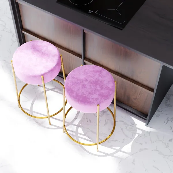 Pink_Metal_Bar_Stool_For_Home_Decor