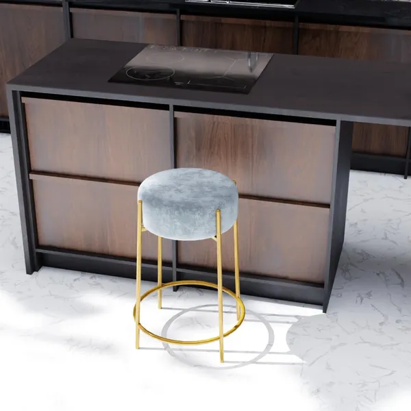 Grey_Metal_Bar_Stool_For_Home_Decor