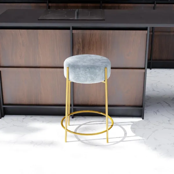 Grey_Metal_Bar_Stool_For_Home_Decor