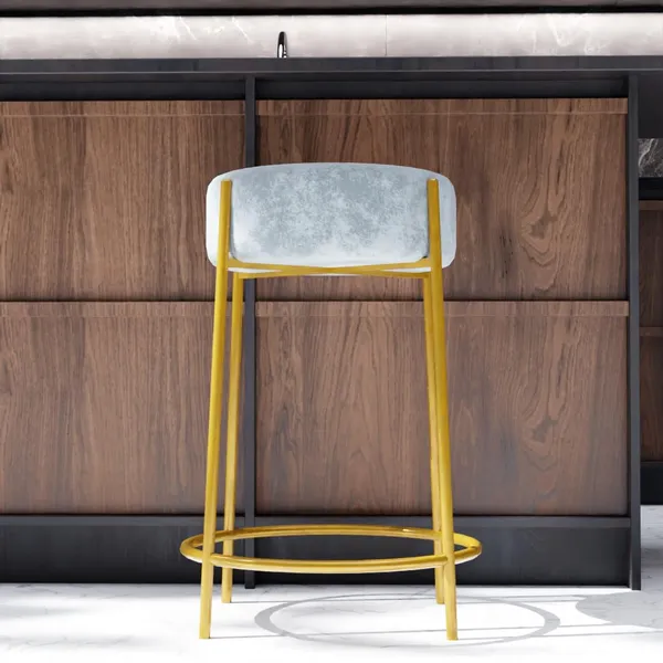 Grey_Metal_Bar_Stool_For_Home_Decor