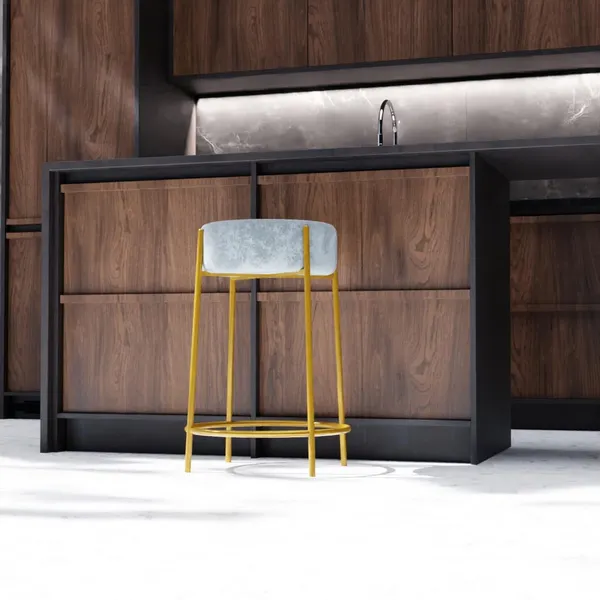 Grey_Metal_Bar_Stool_For_Home_Decor