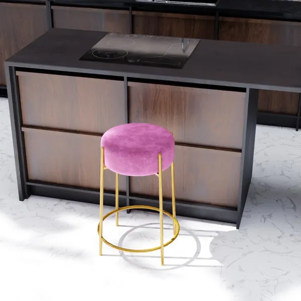 Pink_Metal_Bar_Stool_For_Home_Decor