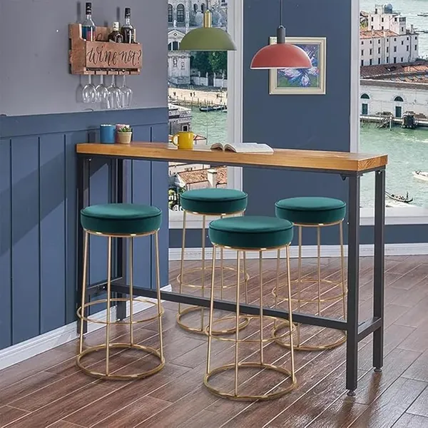 Green_Metal_Bar_Stool_For_Home_Decor