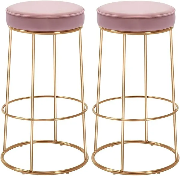 Pink_Metal_Bar_Stool_For_Home_Decor