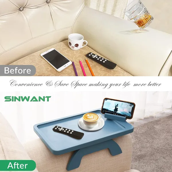 Navy_Blue_Wood_Sofa_Tray_For_Home_Decor