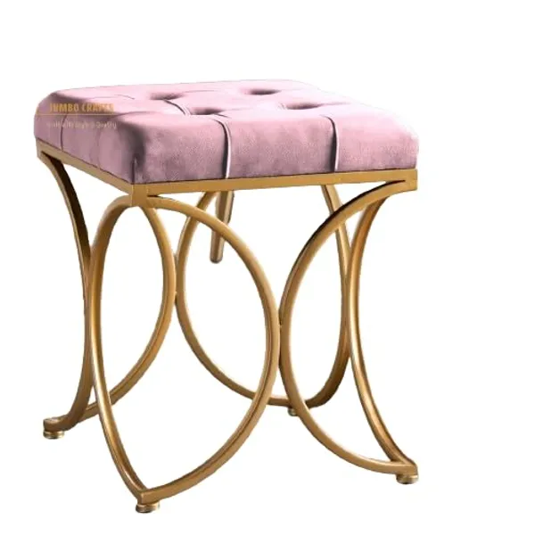 Pink_Metal_Ottoman_For_Home_Decor