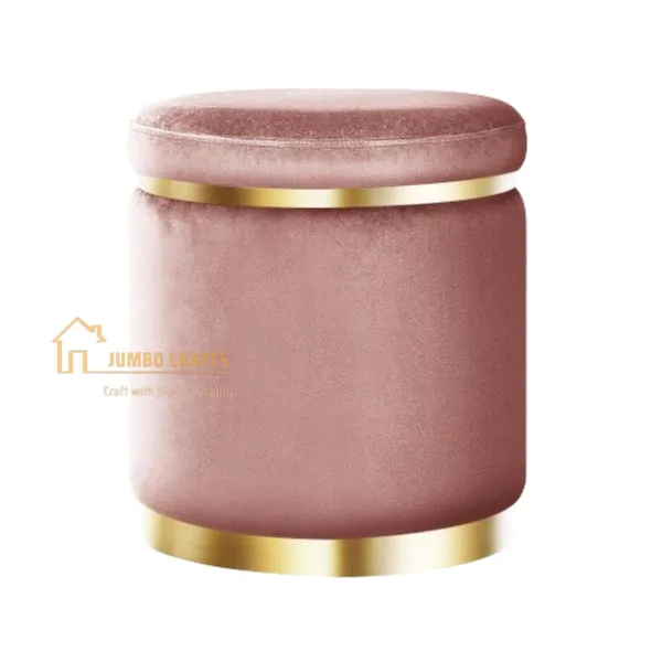 Pink_Wood_Ottoman_For_Home_Decor
