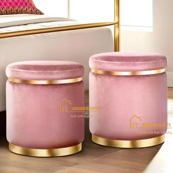 Pink_Wood_Ottoman_For_Home_Decor