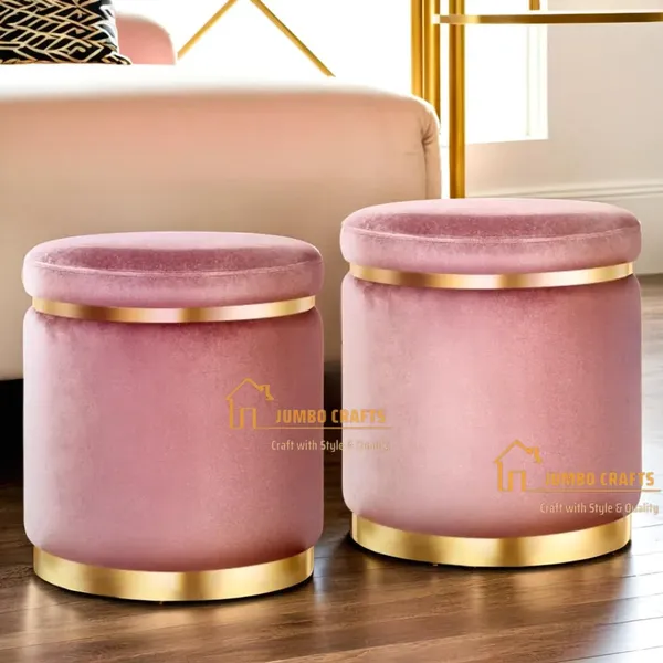 Pink_Wood_Ottoman_For_Home_Decor