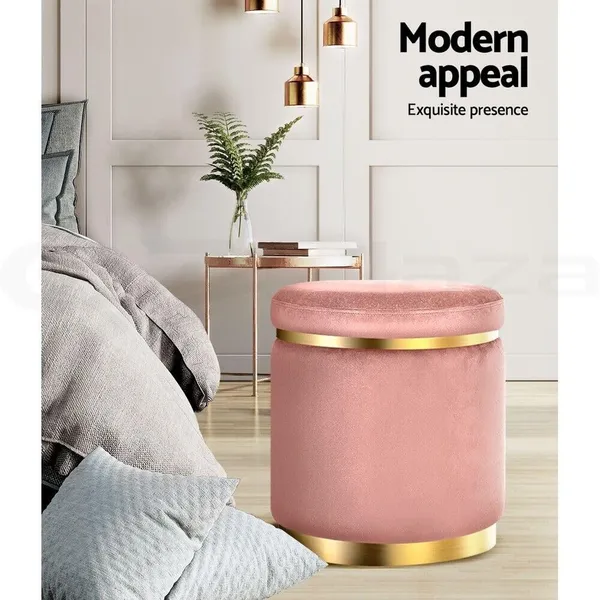 Pink_Wood_Ottoman_For_Home_Decor
