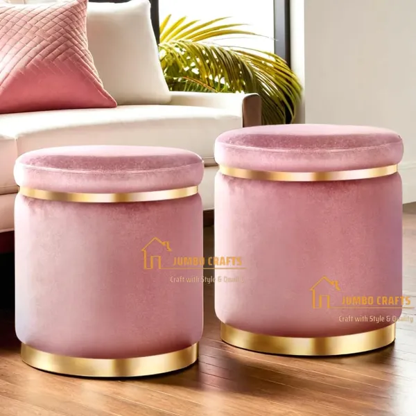 Pink_Wood_Ottoman_For_Home_Decor