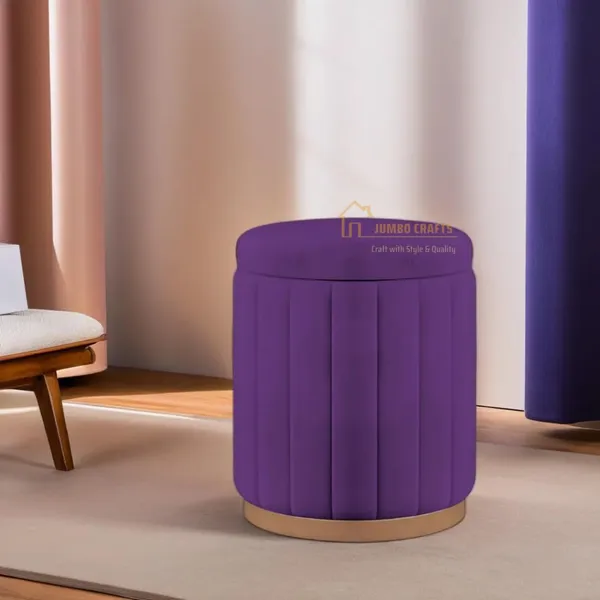 Purple_Wood_Ottoman_For_Home_Decor