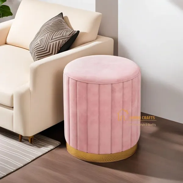 Pink_Wood_Ottoman_For_Home_Decor