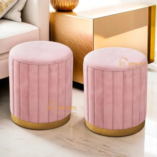 Pink_Wood_Ottoman_For_Home_Decor