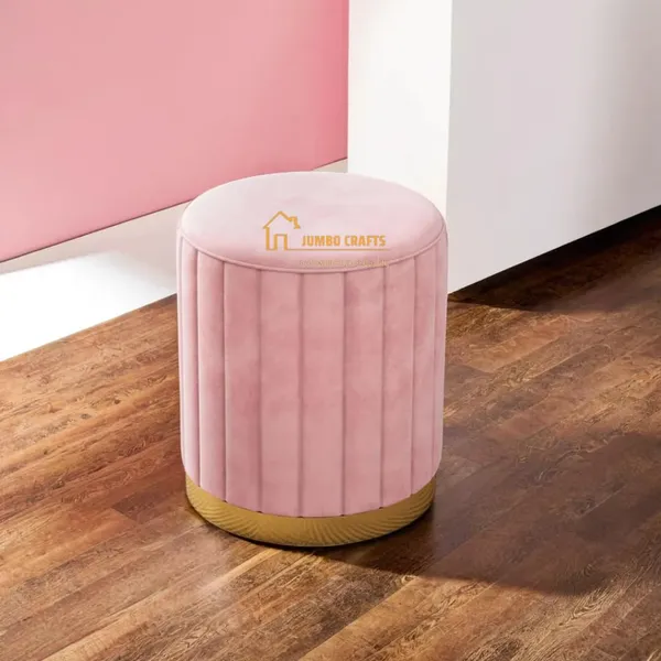Pink_Wood_Ottoman_For_Home_Decor