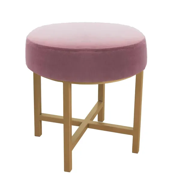 Pink_Metal_Ottoman_For_Home_Decor