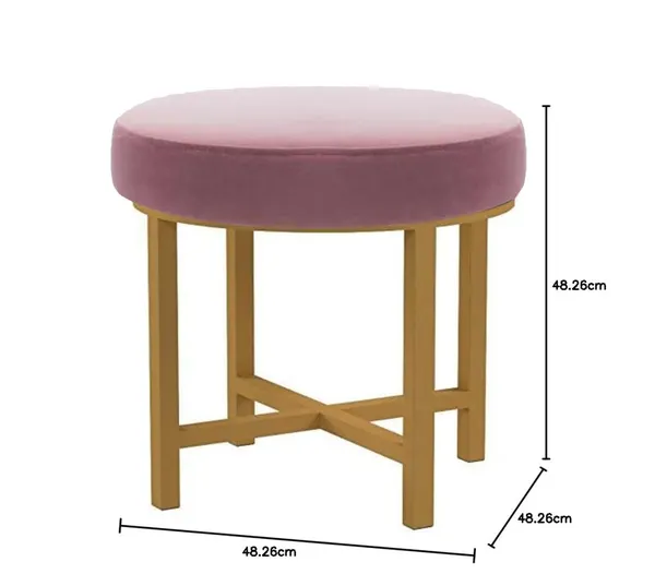 Pink_Metal_Ottoman_For_Home_Decor