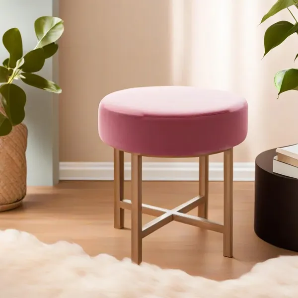 Pink_Metal_Ottoman_For_Home_Decor