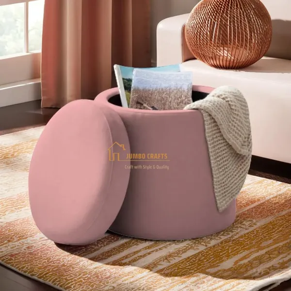 Pink_Wood_Ottoman_For_Home_Decor