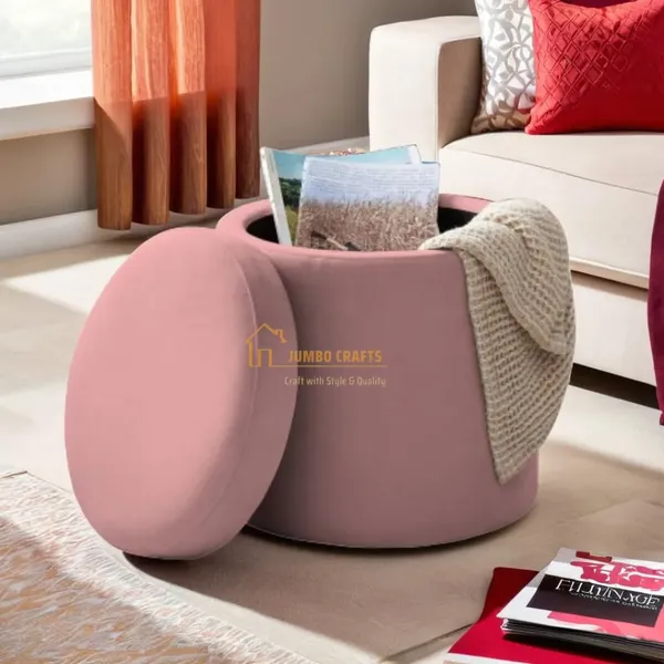 Pink_Wood_Ottoman_For_Home_Decor