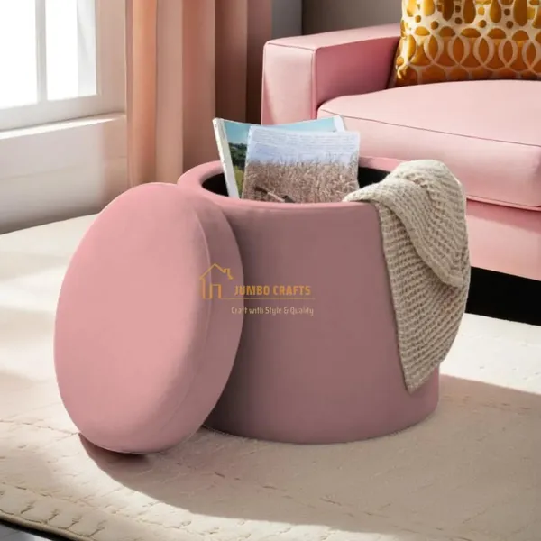 Pink_Wood_Ottoman_For_Home_Decor
