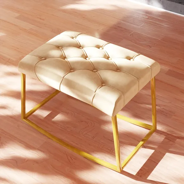 Cream_Metal_Ottoman_For_Home_Decor