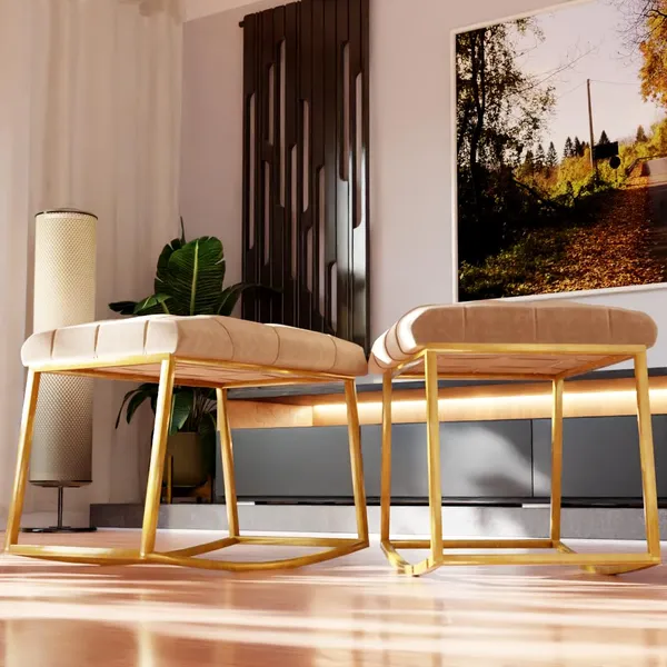Cream_Metal_Ottoman_For_Home_Decor