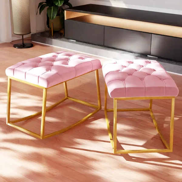 Pink_Metal_Ottoman_For_Home_Decor