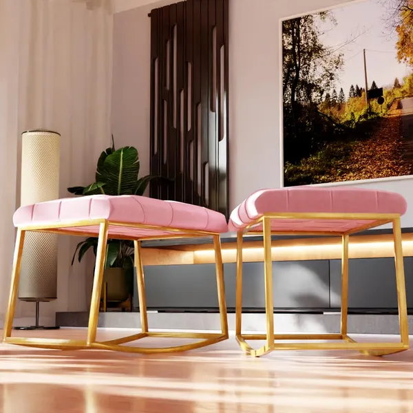 Pink_Metal_Ottoman_For_Home_Decor