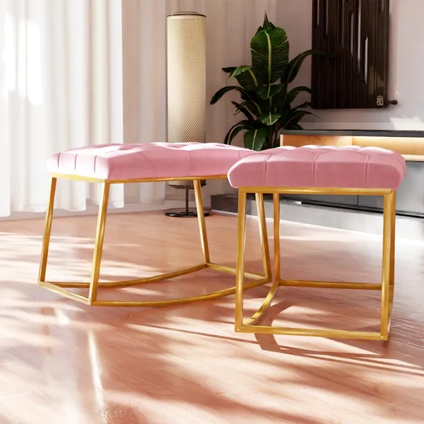Pink_Metal_Ottoman_For_Home_Decor