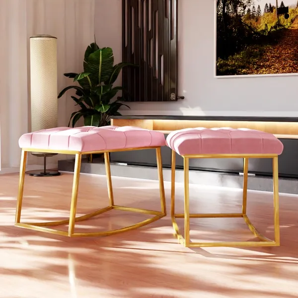 Pink_Metal_Ottoman_For_Home_Decor