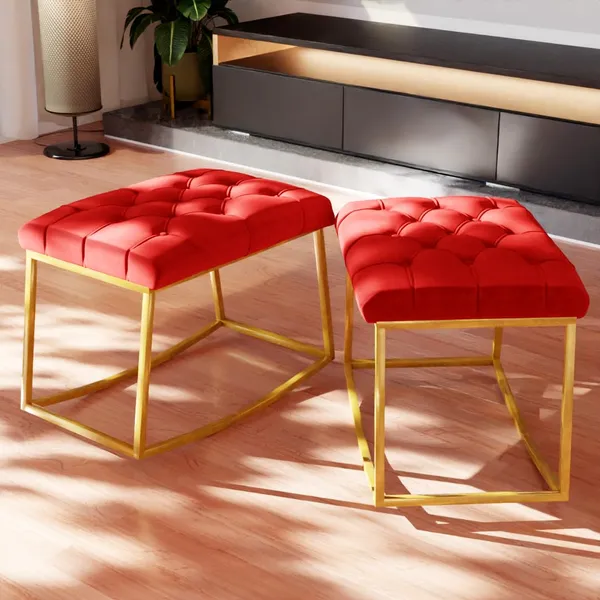 Red_Metal_Ottoman_For_Home_Decor