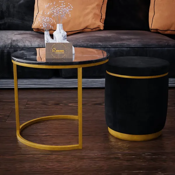 Black_Metal_&_Wood_Ottoman_For_Home_Decor