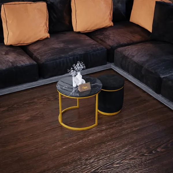 Black_Metal_&_Wood_Ottoman_For_Home_Decor