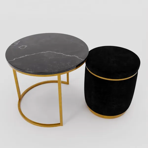 Black_Metal_&_Wood_Ottoman_For_Home_Decor