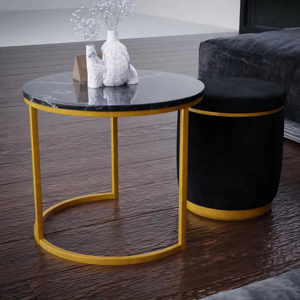 Black_Metal_&_Wood_Ottoman_For_Home_Decor