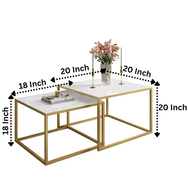 Golden_White_Metal_End_Table_For_Home_Decor