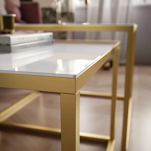 Golden_White_Metal_End_Table_For_Home_Decor
