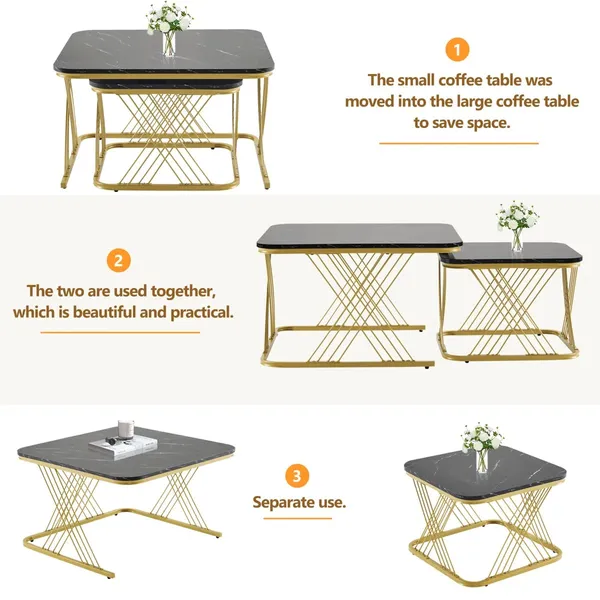 Golden_White_Metal_End_Table_For_Home_Decor