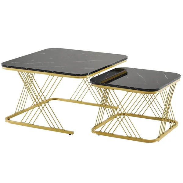 Golden_White_Metal_End_Table_For_Home_Decor