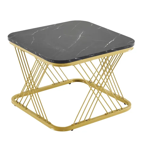 Golden_White_Metal_End_Table_For_Home_Decor